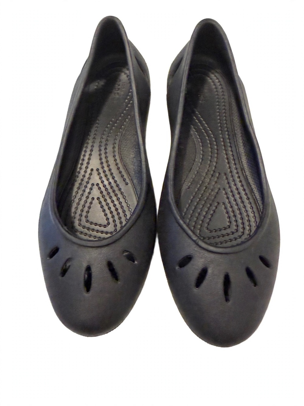 CROCS Black Women's Slip-On Ballet Flats